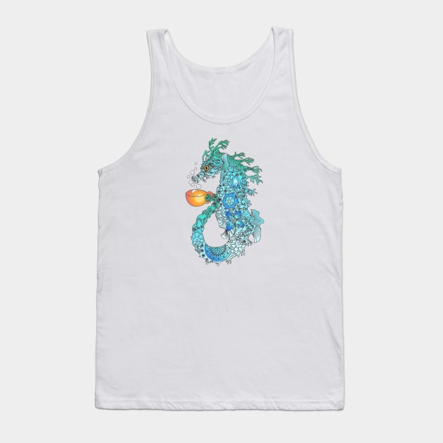 Sea Horse Turquoise Tank Top by Bubba C.